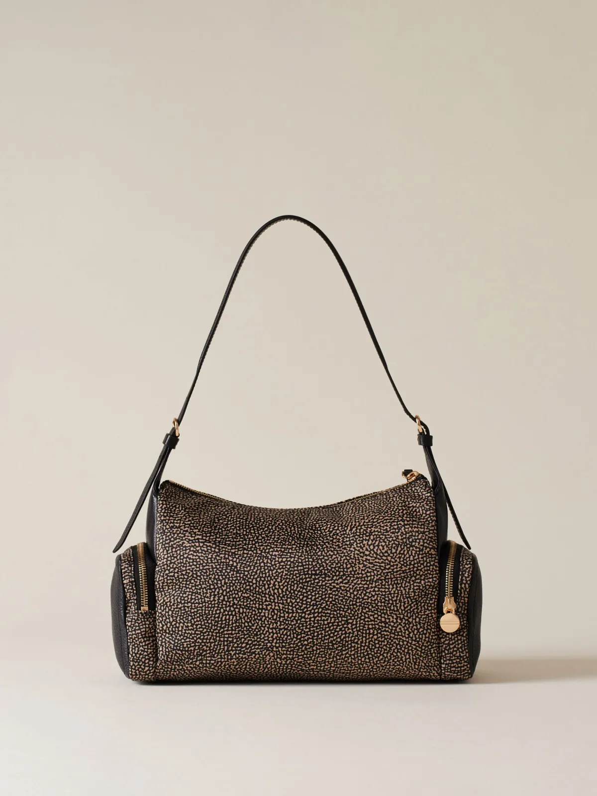 Vedi Tutti|Borse Hobo<Borbonese POCHE BORSA HOBO MEDIUM OP NATURALE/NERO
