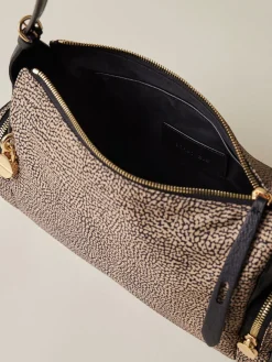 Vedi Tutti|Borse Hobo<Borbonese POCHE BORSA HOBO MEDIUM OP NATURALE/NERO