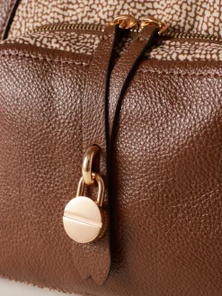 Vedi Tutti|Borse A Spalla<Borbonese POCHE BORSA SHOPPING MEDIUM BEIGE/MARRONE