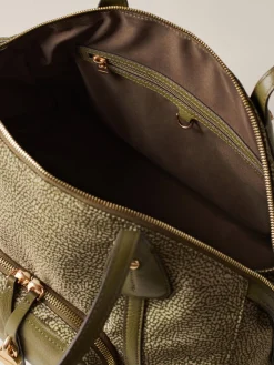 Vedi Tutti|Borse A Spalla<Borbonese POCHE BORSA SHOPPING MEDIUM OLIVE