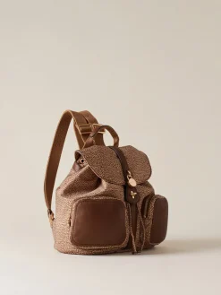 Vedi Tutti|Zaini<Borbonese POCHE ZAINO MEDIUM BEIGE/MARRONE
