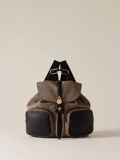 Vedi Tutti|Zaini<Borbonese POCHE ZAINO MEDIUM OP NATURALE/NERO
