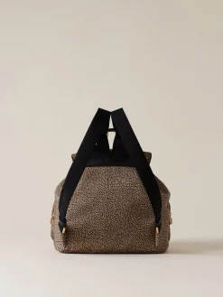 Vedi Tutti|Zaini<Borbonese POCHE ZAINO MEDIUM OP NATURALE/NERO