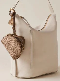 Vedi Tutti|Portachiavi<Borbonese PORTACHIAVI BAULETTO BEIGE/MARRONE