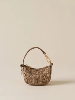 Vedi Tutti|Portachiavi<Borbonese PORTACHIAVI LUNA BEIGE/MARRONE