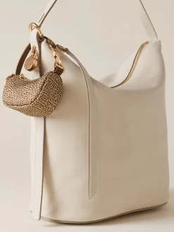 Vedi Tutti|Portachiavi<Borbonese PORTACHIAVI LUNA BEIGE/MARRONE