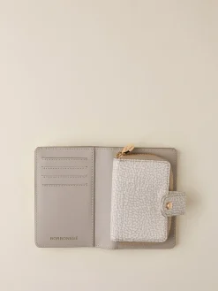 Vedi Tutti|Portafogli<Borbonese PORTAFOGLIO CALSSICA SMALL WHITE COTTON