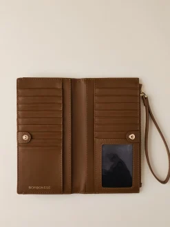 Vedi Tutti|Portafogli<Borbonese PORTAFOGLIO CLASSICA LARGE BEIGE/MARRONE