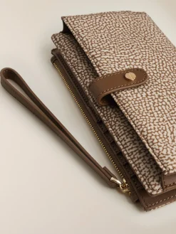 Vedi Tutti|Portafogli<Borbonese PORTAFOGLIO CLASSICA LARGE BEIGE/MARRONE