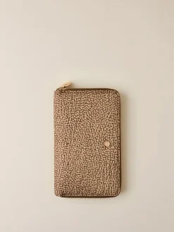 Vedi Tutti|Portafogli<Borbonese PORTAFOGLIO CLASSICA MEDIUM ZIP AROUND BEIGE/MARRONE