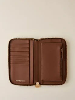 Vedi Tutti|Portafogli<Borbonese PORTAFOGLIO CLASSICA MEDIUM ZIP AROUND BEIGE/MARRONE