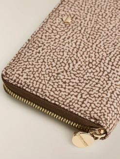 Vedi Tutti|Portafogli<Borbonese PORTAFOGLIO CLASSICA MEDIUM ZIP AROUND BEIGE/MARRONE