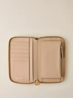 Vedi Tutti|Portafogli<Borbonese PORTAFOGLIO CLASSICA MEDIUM ZIP AROUND SABBIA
