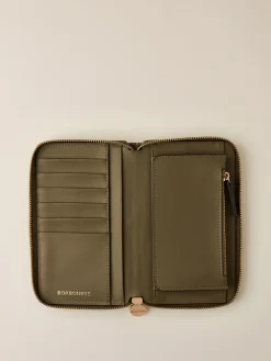 Vedi Tutti|Portafogli<Borbonese PORTAFOGLIO CLASSICA MEDIUM ZIP AROUND OLIVE