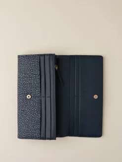 Vedi Tutti|Portafogli<Borbonese PORTAFOGLIO LARGE BLU LAPIS