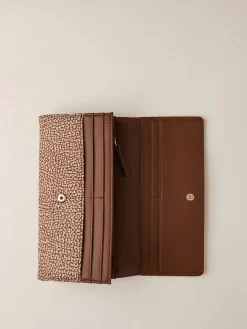 Vedi Tutti|Portafogli<Borbonese PORTAFOGLIO LARGE BEIGE/MARRONE