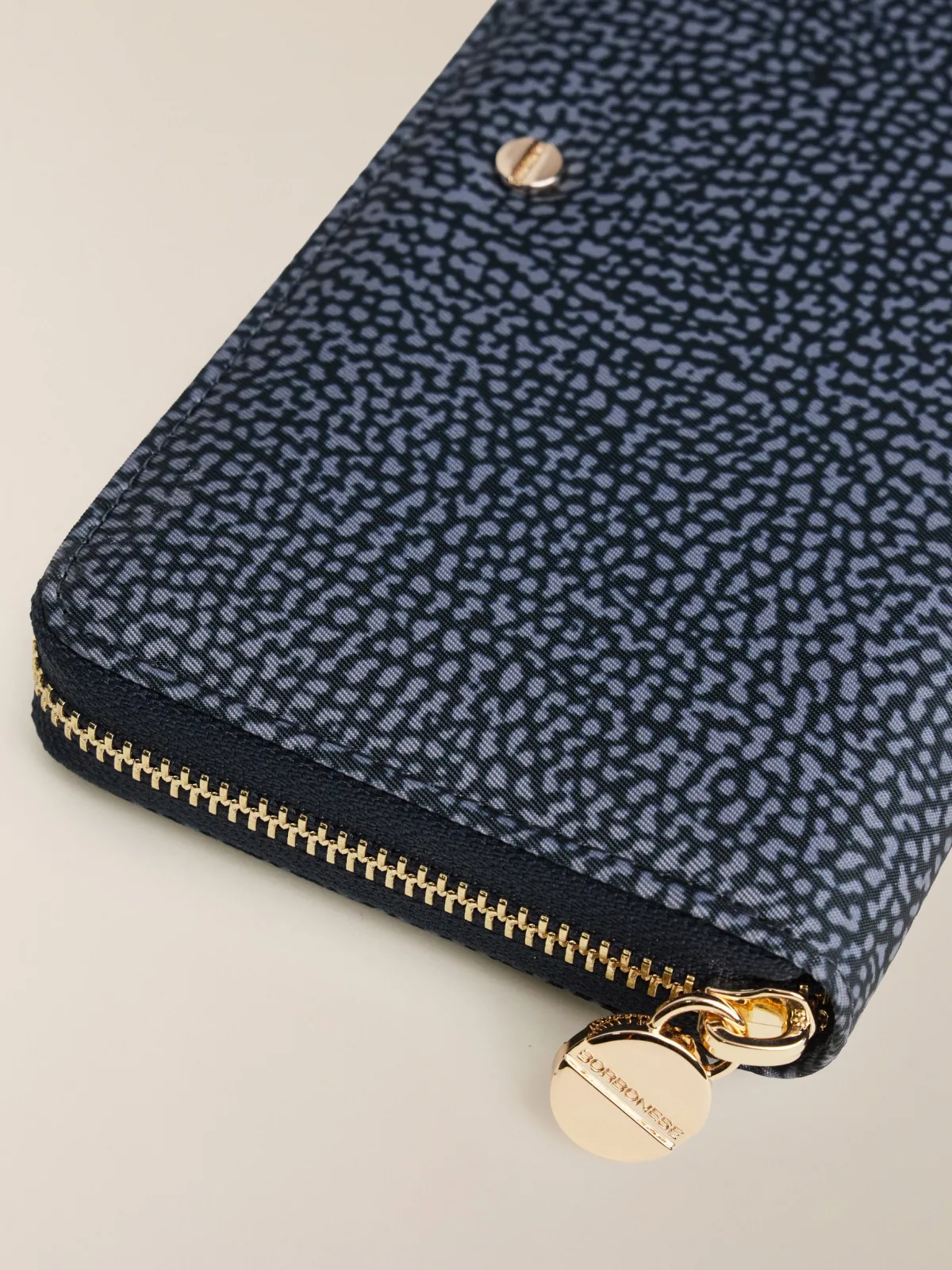 Vedi Tutti|Portafogli<Borbonese PORTAFOGLIO LARGE ZIP AROUND BLU LAPIS