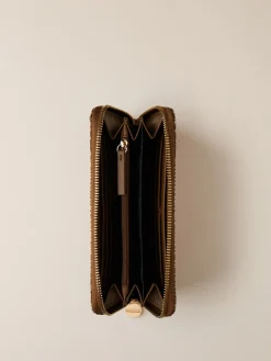 Vedi Tutti|Portafogli<Borbonese PORTAFOGLIO LARGE ZIP AROUND BEIGE/MARRONE