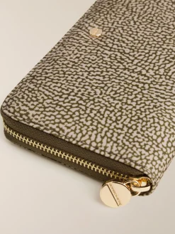 Vedi Tutti|Portafogli<Borbonese PORTAFOGLIO LARGE ZIP AROUND OLIVE