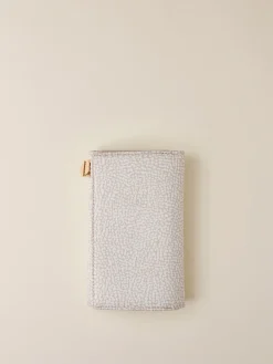Vedi Tutti|Portafogli<Borbonese PORTAFOGLIO MEDIUM WHITE COTTON
