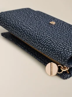 Vedi Tutti|Portafogli<Borbonese PORTAFOGLIO MEDIUM BLU LAPIS