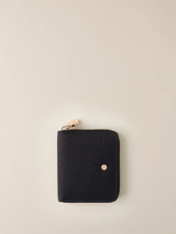 Vedi Tutti|Portafogli<Borbonese PORTAFOGLIO SMALL ZIP AROUND DARK BLACK