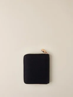 Vedi Tutti|Portafogli<Borbonese PORTAFOGLIO SMALL ZIP AROUND DARK BLACK