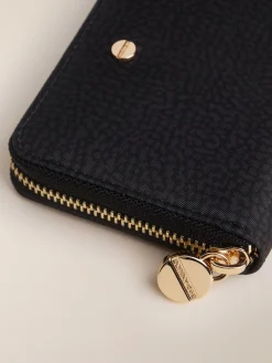Vedi Tutti|Portafogli<Borbonese PORTAFOGLIO SMALL ZIP AROUND DARK BLACK