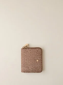 Vedi Tutti|Portafogli<Borbonese PORTAFOGLIO SMALL ZIP AROUND BEIGE/MARRONE