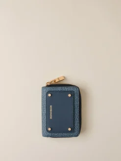 Vedi Tutti|Portafogli<Borbonese PORTAFOGLIO SMALL ZIP AROUND DENIM