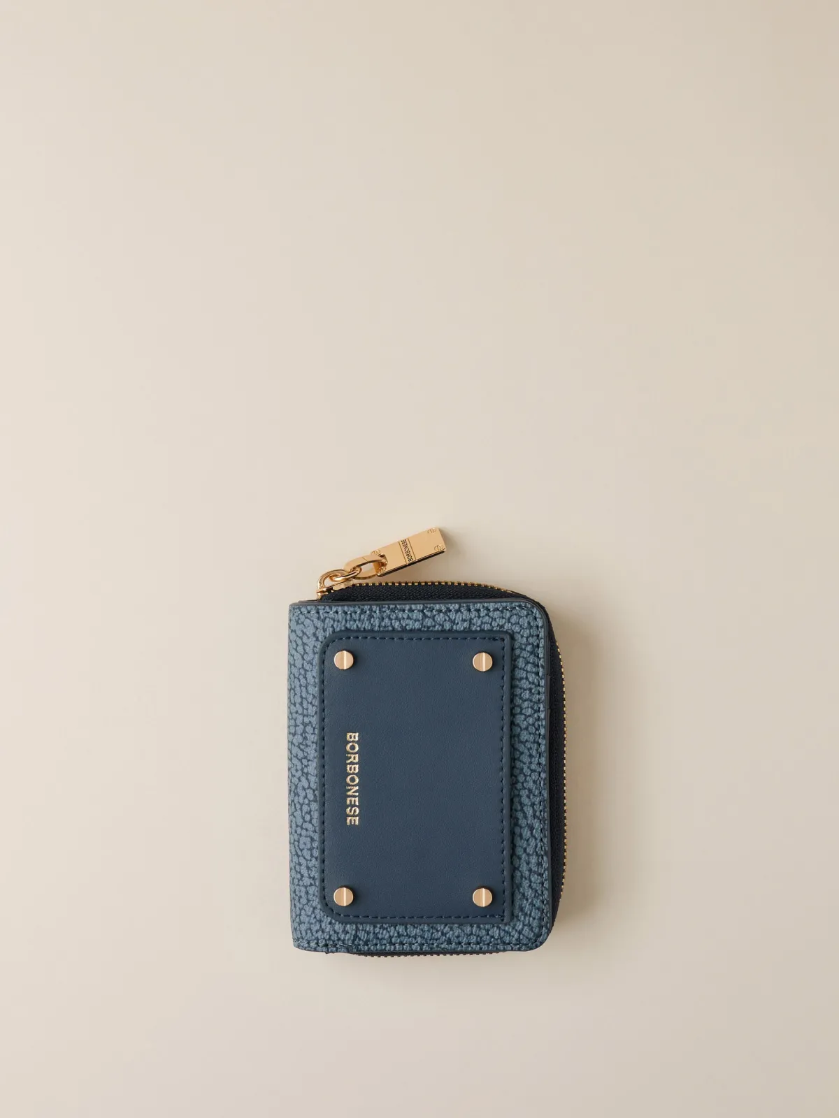 Vedi Tutti|Portafogli<Borbonese PORTAFOGLIO SMALL ZIP AROUND DENIM