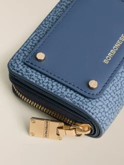Vedi Tutti|Portafogli<Borbonese PORTAFOGLIO SMALL ZIP AROUND DENIM