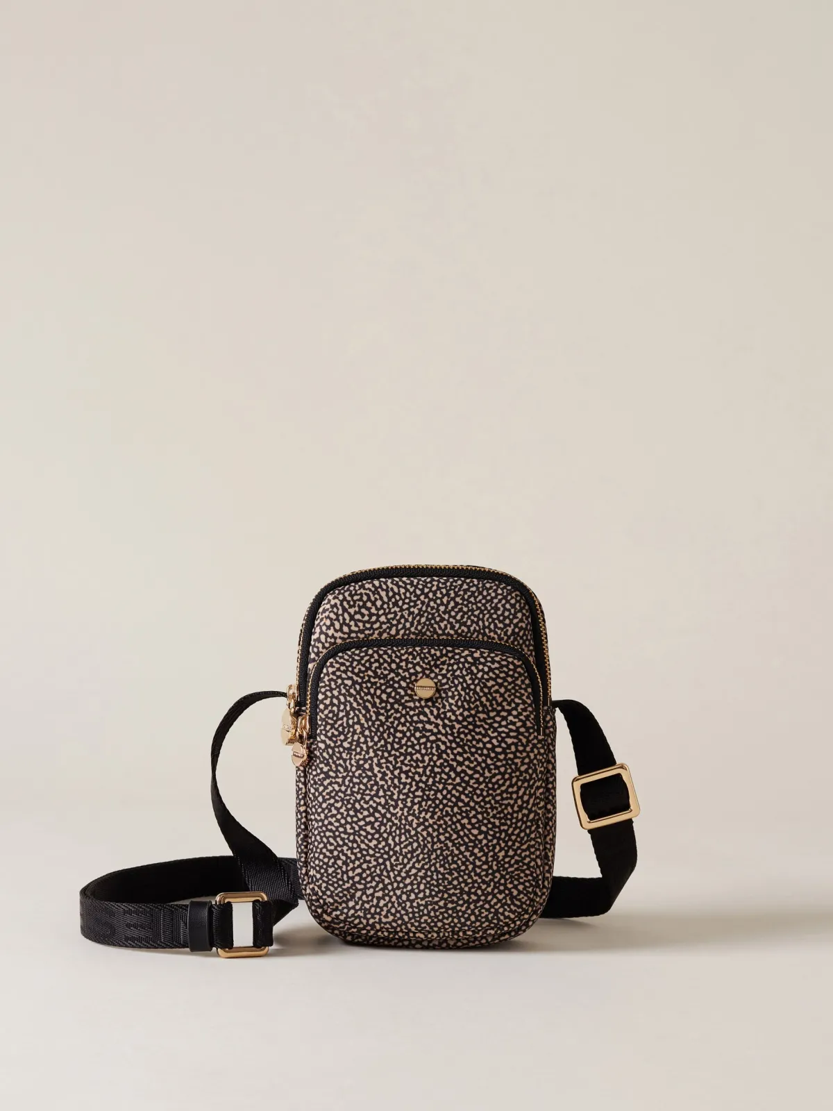 Vedi Tutti|Beauty Case<Borbonese PORTA SMARTPHONE A TRACOLLA OP NATURALE/NERO