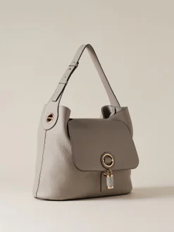 Vedi Tutti|Borse Hobo<Borbonese PREMIER BORSA HOBO MEDIUM SILVER SCREEN/GRIGIO