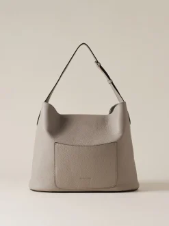 Vedi Tutti|Borse Hobo<Borbonese PREMIER BORSA HOBO MEDIUM SILVER SCREEN/GRIGIO