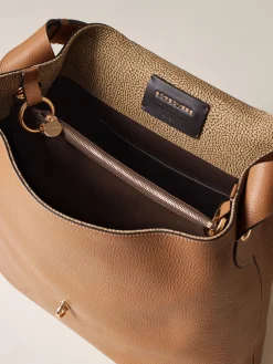 Vedi Tutti|Borse Hobo<Borbonese PREMIER BORSA HOBO MEDIUM RADICA/OP NATURALE