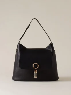 Vedi Tutti|Borse Hobo<Borbonese PREMIER BORSA HOBO MEDIUM NERO/CLAY GREY