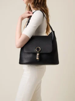 Vedi Tutti|Borse Hobo<Borbonese PREMIER BORSA HOBO MEDIUM NERO/CLAY GREY