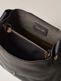 Vedi Tutti|Borse Hobo<Borbonese PREMIER BORSA HOBO MEDIUM NERO/CLAY GREY