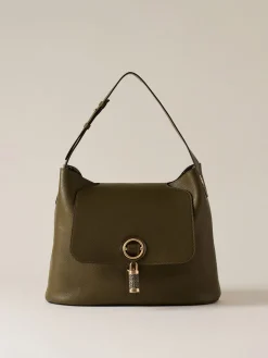 Vedi Tutti|Borse Hobo<Borbonese PREMIER BORSA HOBO MEDIUM OLIVE/CLAY GREY
