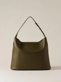 Vedi Tutti|Borse Hobo<Borbonese PREMIER BORSA HOBO MEDIUM OLIVE/CLAY GREY