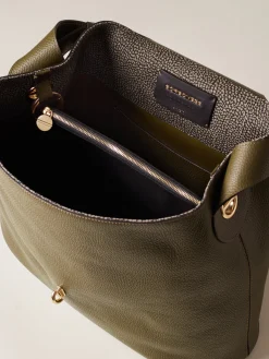 Vedi Tutti|Borse Hobo<Borbonese PREMIER BORSA HOBO MEDIUM OLIVE/CLAY GREY