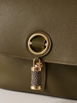 Vedi Tutti|Borse Hobo<Borbonese PREMIER BORSA HOBO MEDIUM OLIVE/CLAY GREY