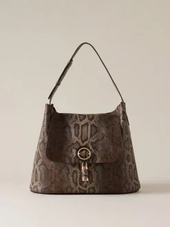 Vedi Tutti|Borse Hobo<Borbonese PREMIERE BORSA HOBO MEDIUM MARRONE/EBANO