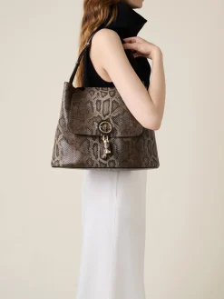 Vedi Tutti|Borse Hobo<Borbonese PREMIERE BORSA HOBO MEDIUM MARRONE/EBANO