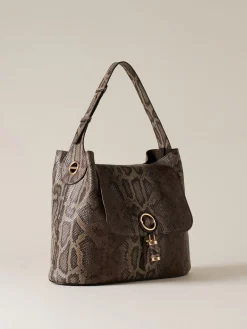 Vedi Tutti|Borse Hobo<Borbonese PREMIERE BORSA HOBO MEDIUM MARRONE/EBANO