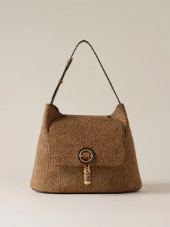 Vedi Tutti|Borse Hobo<Borbonese PREMIERE BORSA HOBO MEDIUM OP NATURALE