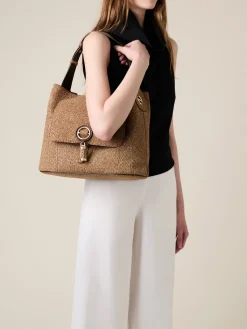 Vedi Tutti|Borse Hobo<Borbonese PREMIERE BORSA HOBO MEDIUM OP NATURALE