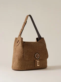 Vedi Tutti|Borse Hobo<Borbonese PREMIERE BORSA HOBO MEDIUM OP NATURALE
