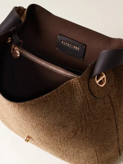 Vedi Tutti|Borse Hobo<Borbonese PREMIERE BORSA HOBO MEDIUM OP NATURALE